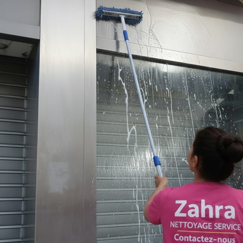 Nettoyage de vitres en façade par Zahra Nettoyage Services